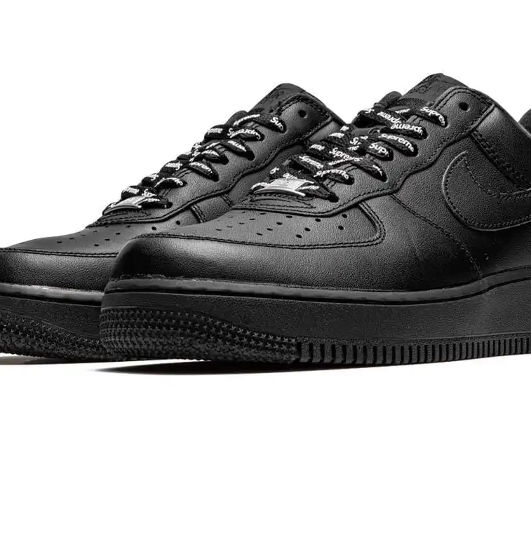 Low Supreme 1 Force Nike Air Black 0701